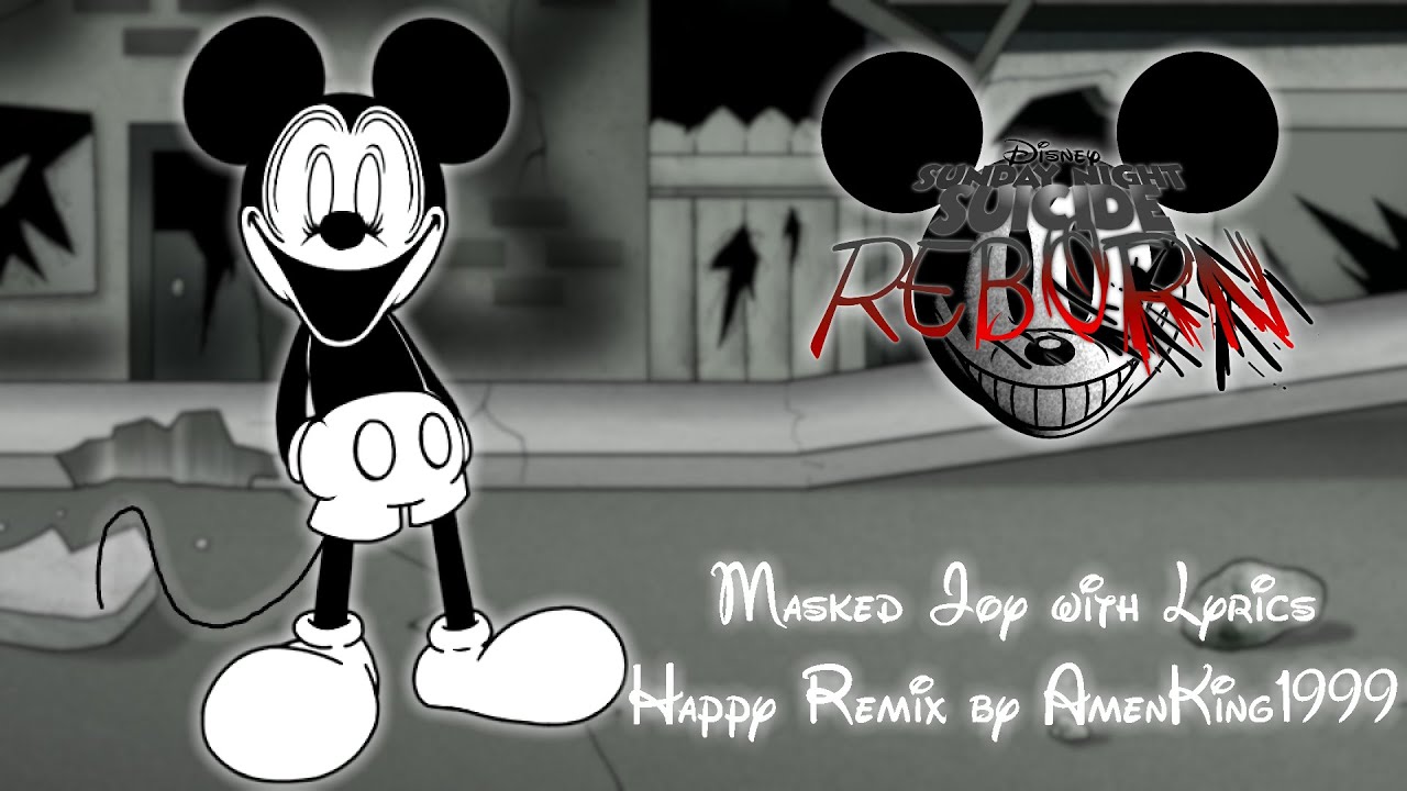 FNF | Sunday Night Suicide | Masked Joy with Lyrics OFFICIAL