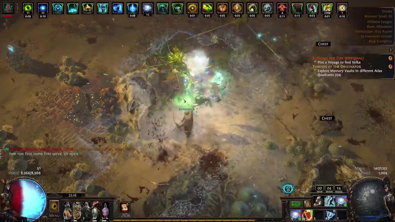 Path of Exile 3.29 Curse of the Allflame | Occultist Power charge stacker Winter Orb (Breach Dunes)