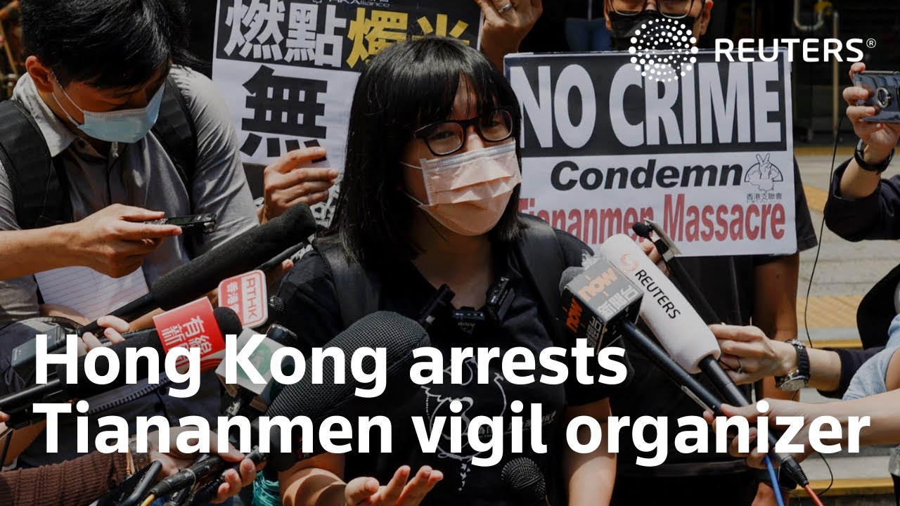 Hong Kong arrests Tiananmen vigil organizer