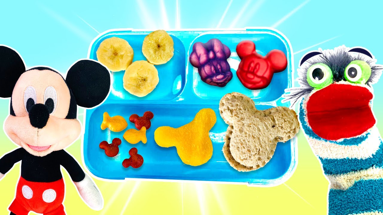 Fizzy Makes A Mickey Mouse Themed Lunch | Fun Videos For Kids