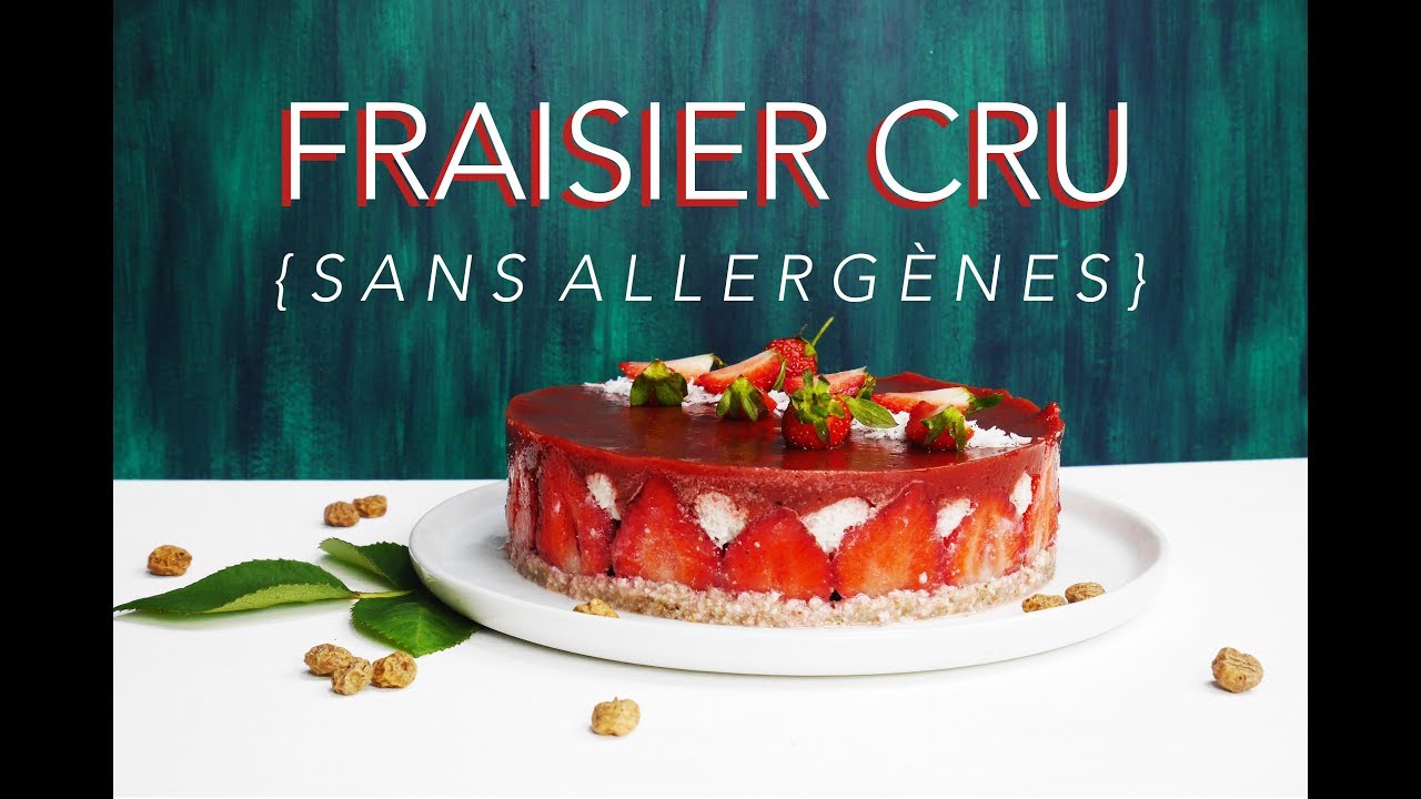 Recette de fraisier CRU ! ☀︎ {sans allergènes}