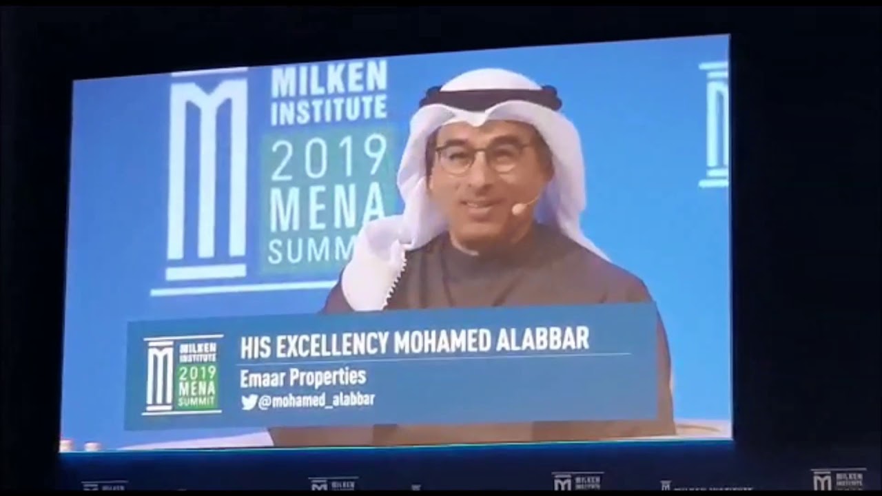 Mohamed Dekkak attending Milkens Institute Mena Summit 2019