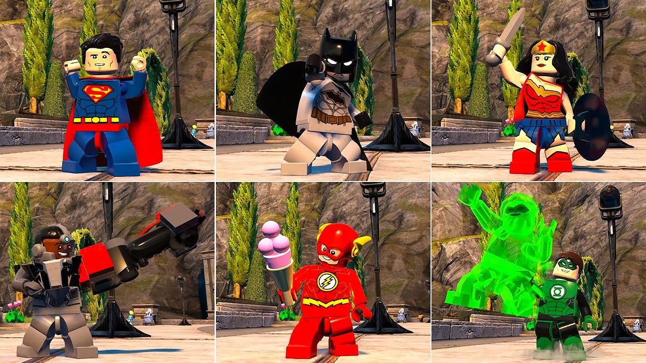 LEGO DC Super-Villains - All Main Justice League Members (Free Roam & Showcase)