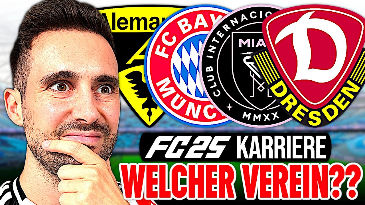Mit WELCHEM VEREIN starte ich meine FC 25 KARRIERE?? 🚀🤔