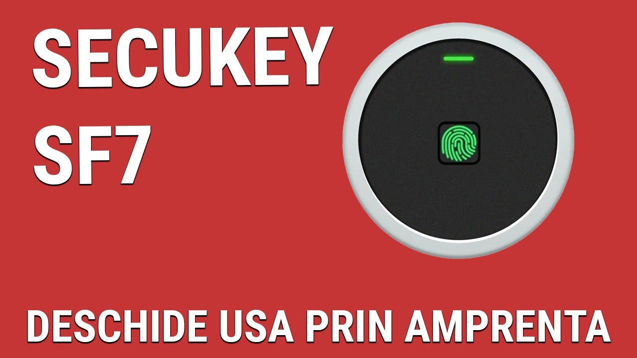 In 2023 folosim DOAR amprenta prin control acces cu Bluetooth SECUKEY SF7-BT Fingerprint