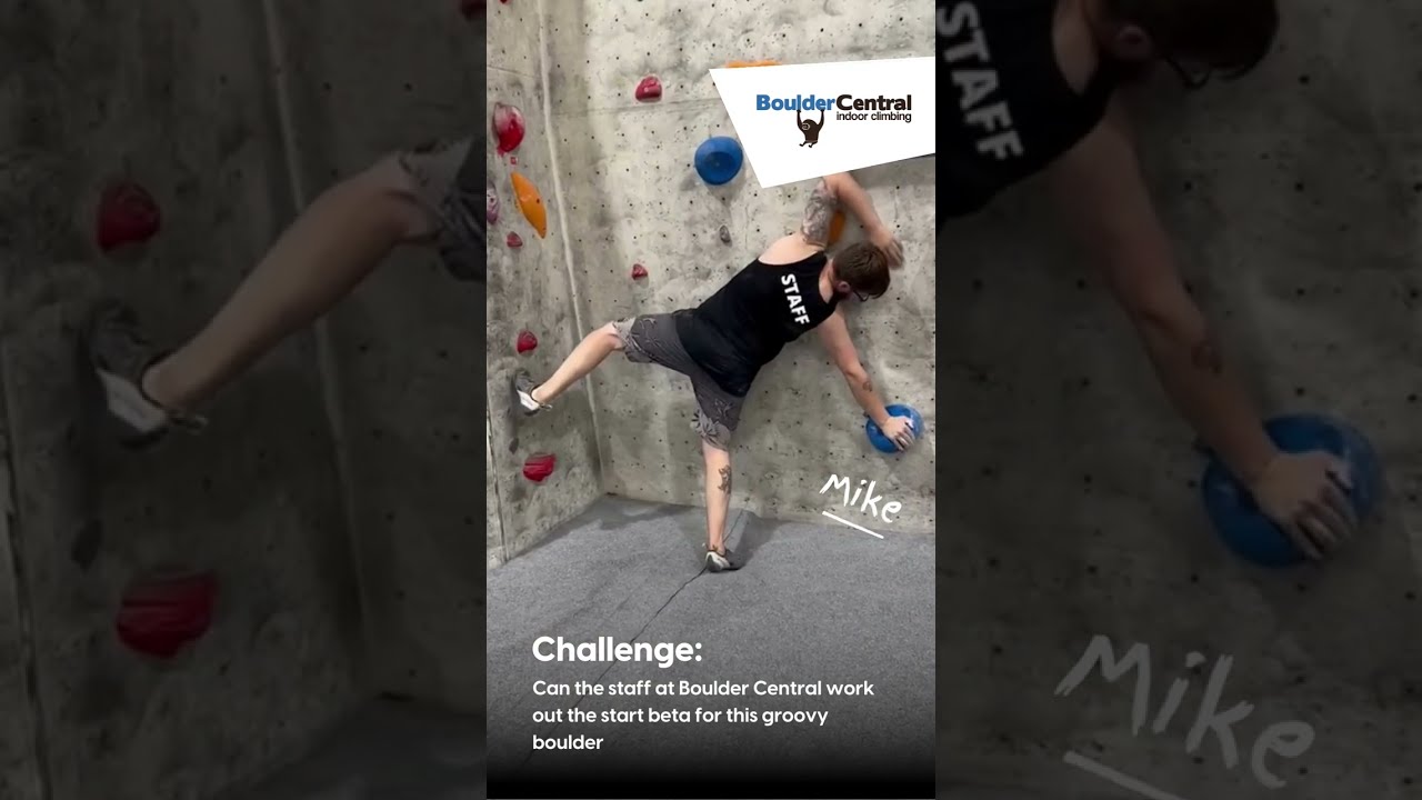 Boulder Central Challenge: Can they work out the start beta for this groovy boulder?