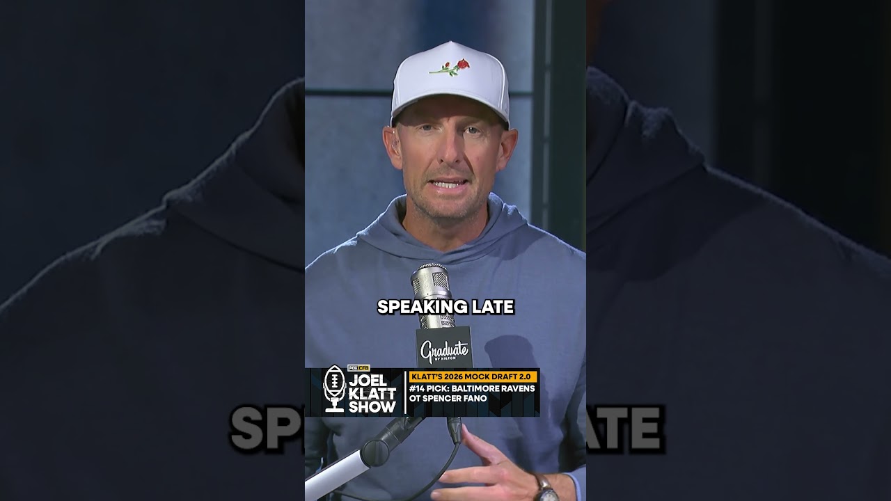 Joel Klatt isn't a huge conspiracy guy...but this worked well for the Ravens 👀🤔 #NFLdraft #cfb