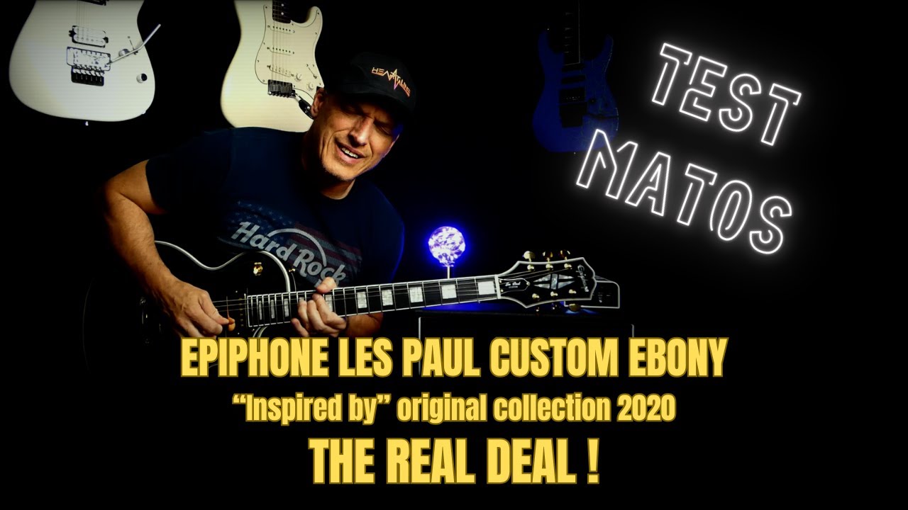 Test Epiphone Les Paul Custom Ebony - The real deal !