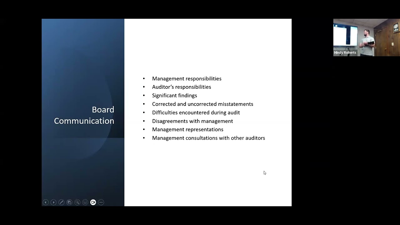 January 8, 2026 Audit Committee Meeting