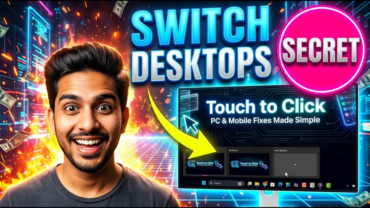 How To Switch Between Desktops In Windows 11 | Manage Multiple Workspaces