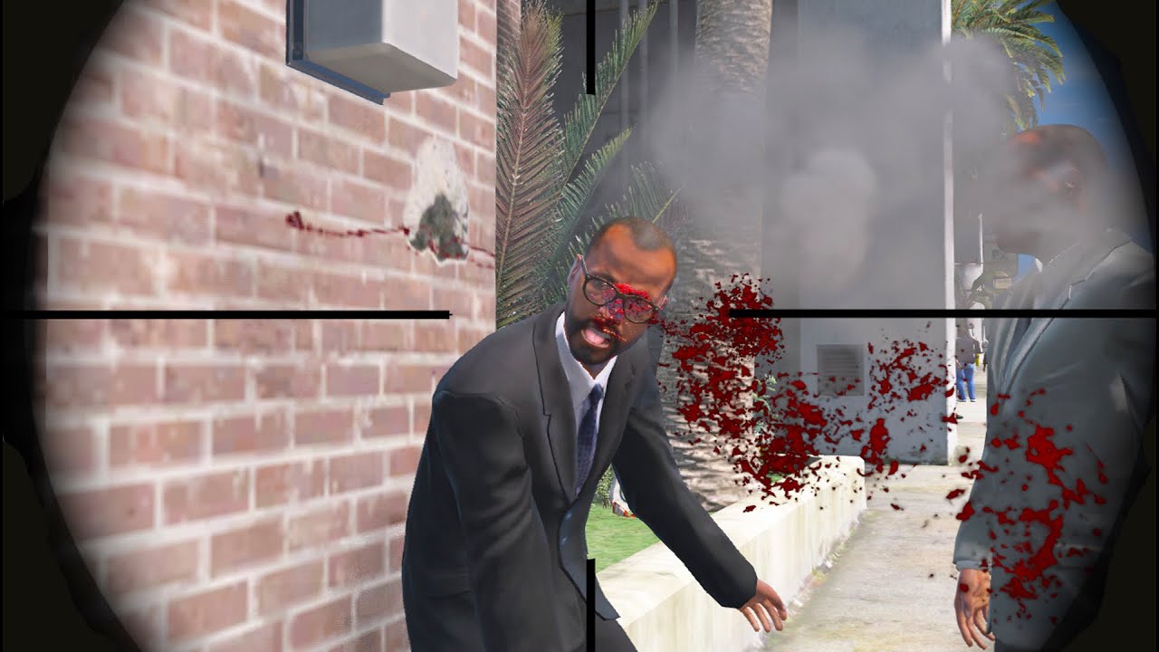 GTA 5 -  Slow Motion Sniper Kill Compilation Eps.188 ( Euphoria Physics  )