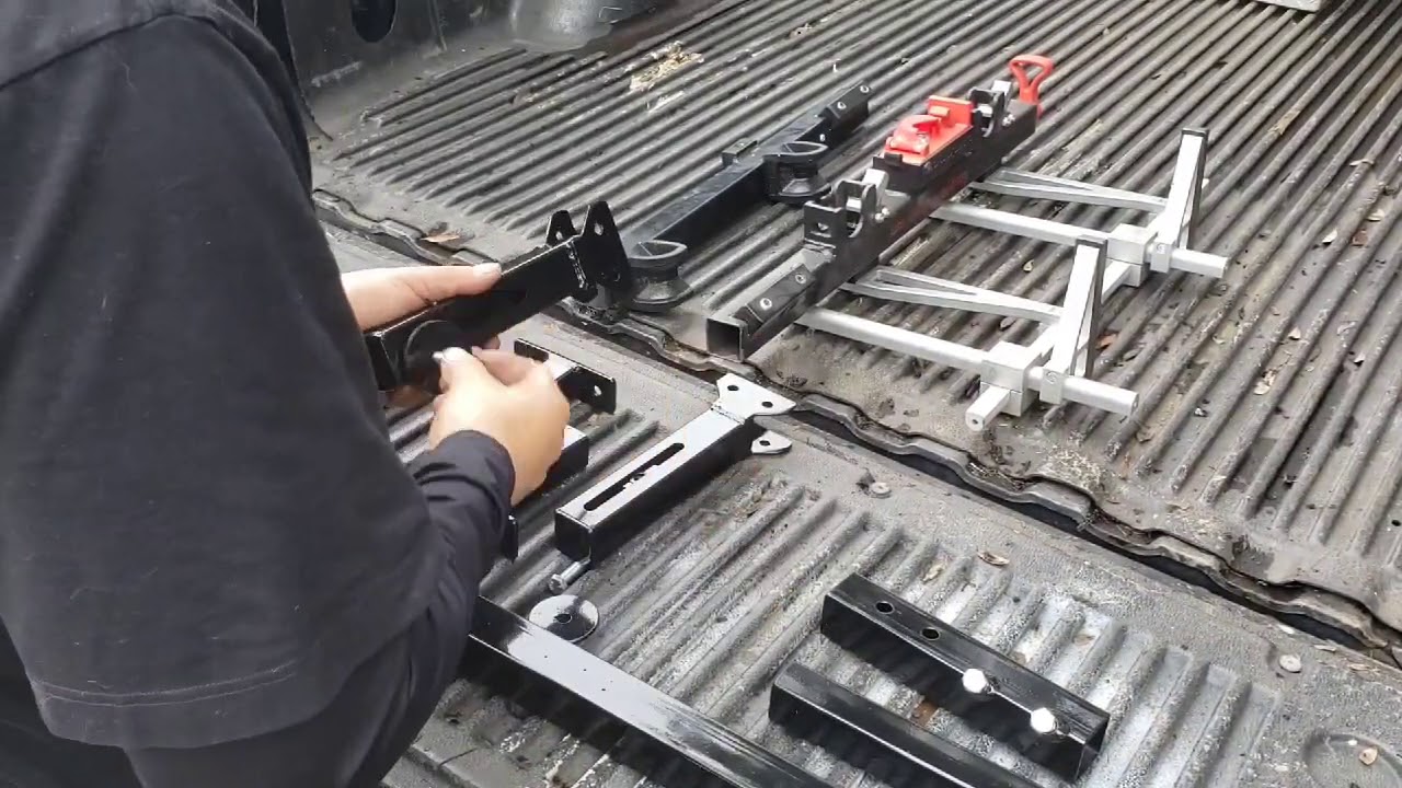 Mow and Go Systems - Bedrail Install with Equipment Defender Rack