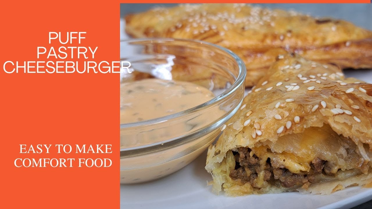How to Make Puff Pastry Cheeseburger #cheeseburger #puffpastry