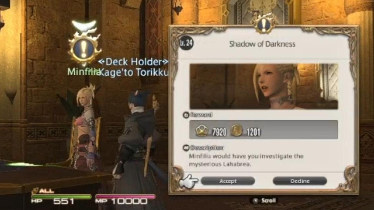 FF14 - MQ - Shadow of Darkness - Lv.24