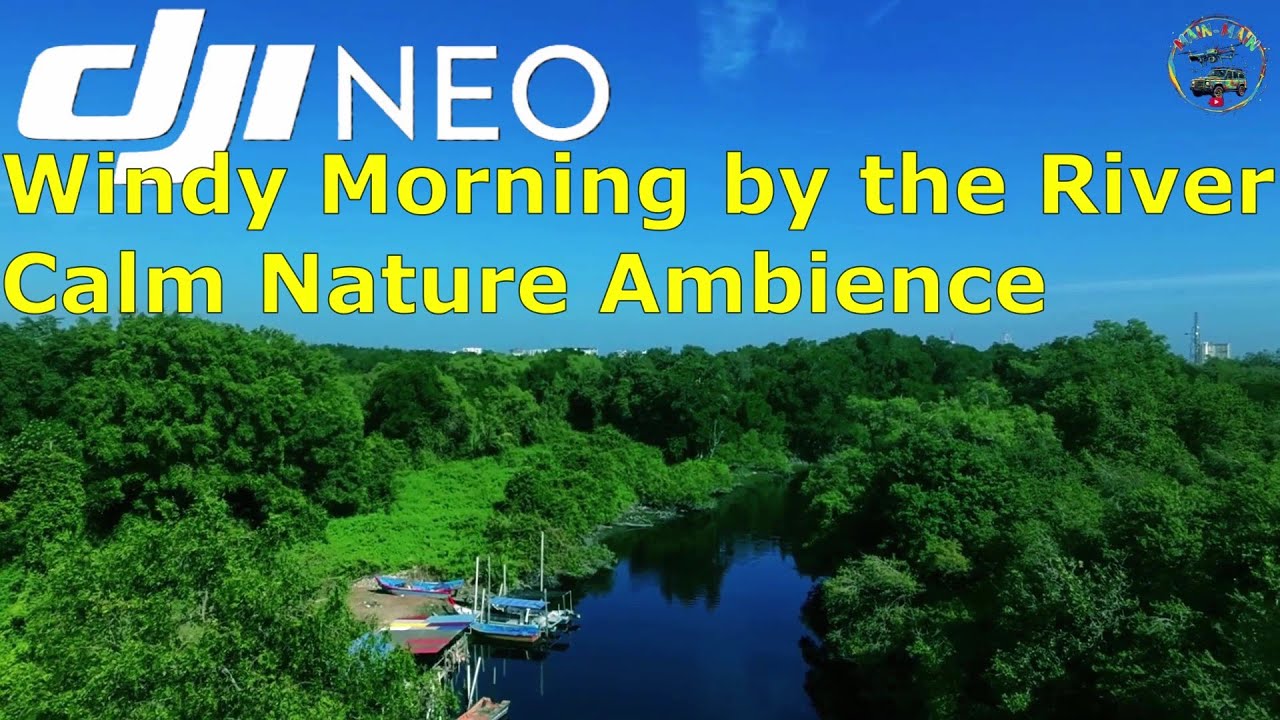 DJI Neo River View | Sg. Derhaka & Sg. Perai on a Windy Morning