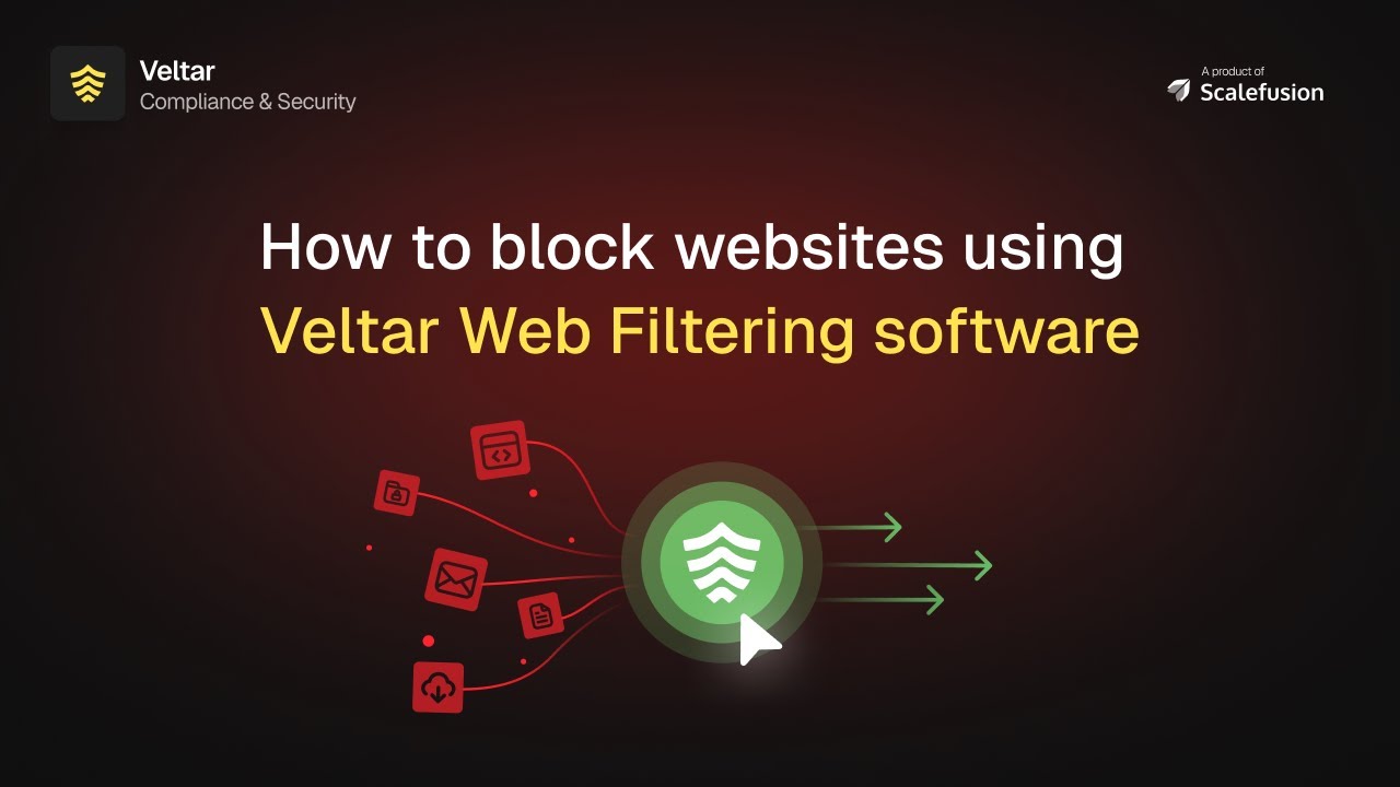 How to Block Websites Using Veltar's Web Filtering Software | Scalefusion Veltar
