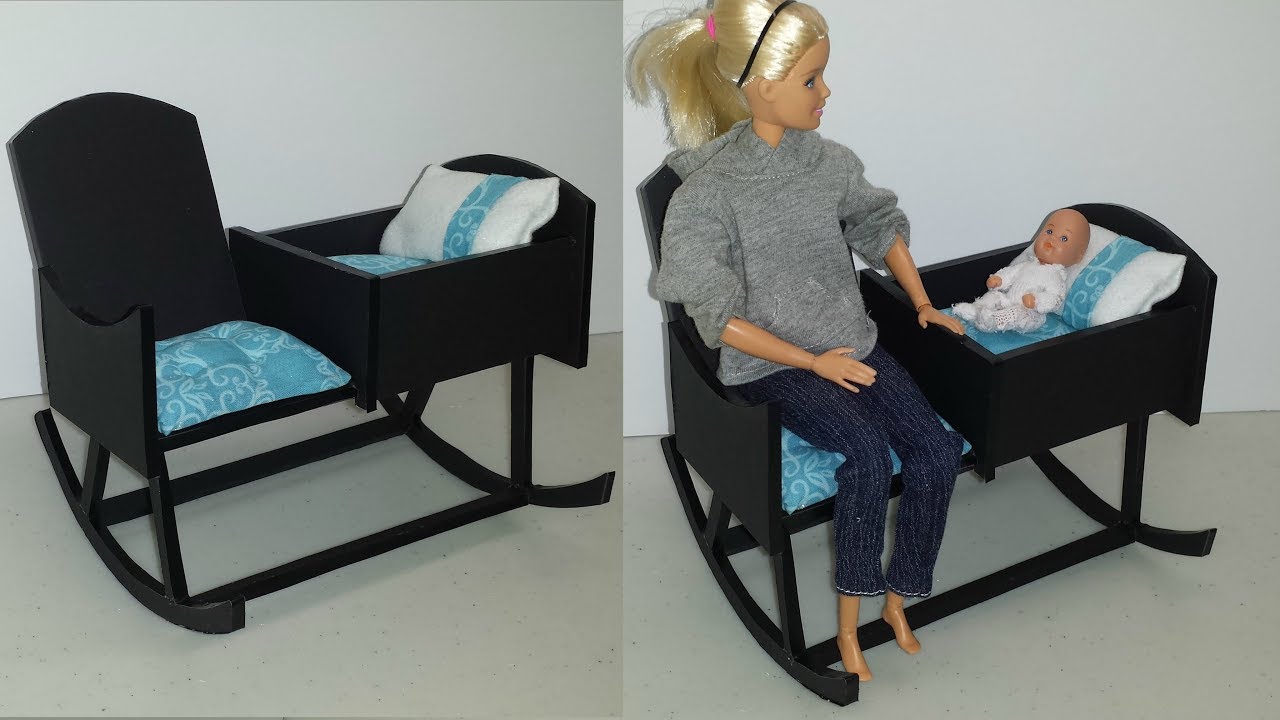 How to make a Doll Rocking Chair with a Crib