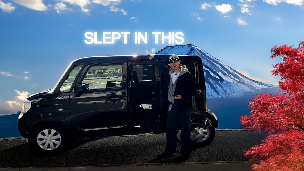 We Drove a Tiny Kei Car to Mt. Fuji and Slept in It (Japan Vlog)