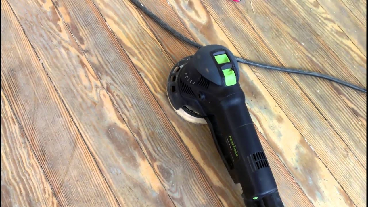 Festool RO150 for stripping floors