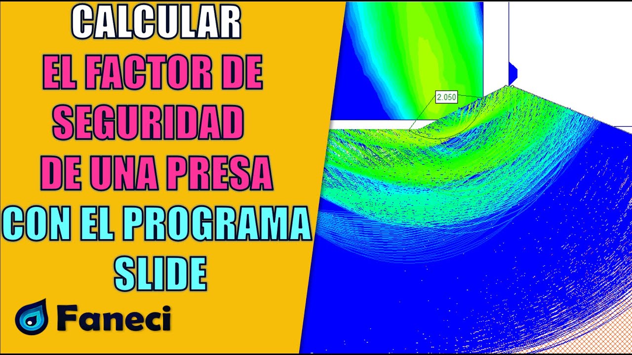 COMO ENCONTRAR EL FACTOR DE SEGURIDAD EN SITUACION NORMAL DE UNA PRESA CON EL PROGRAMA SLIDE✅💧