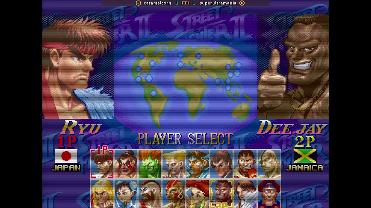 Super Street Fighter II X - grand master challenge ; caramelcorn VS superultramania