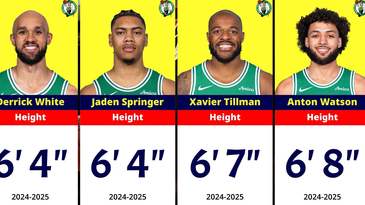 Boston Celtics Height Comparison (2024)