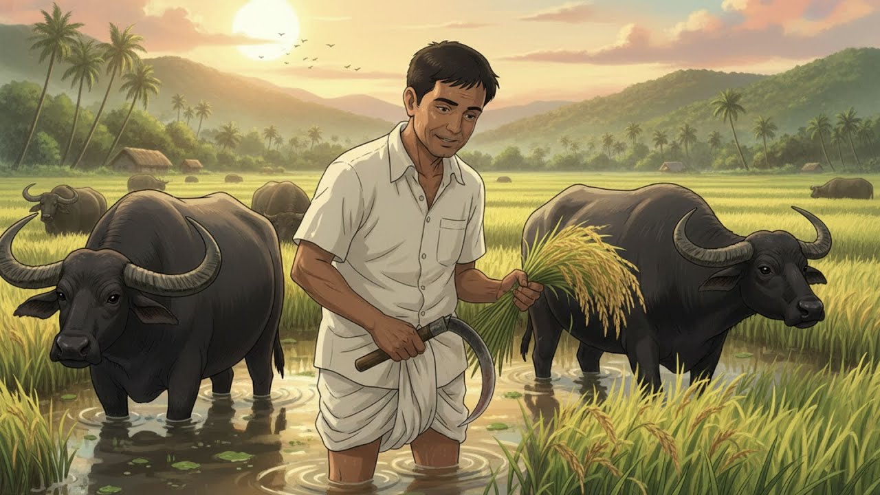 🍃 Tending the Fields with Dedication in the Countryside | Peaceful Ghibli-Style Rural Farming Life