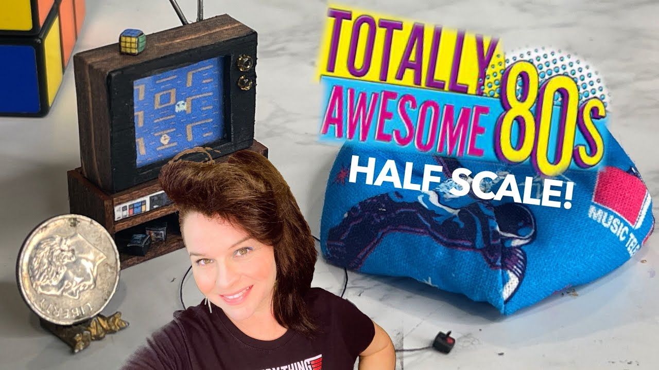 Television, ATARI, RUBIK's CUBE, Bean Bag and MORE! HALF SCALE MINIATURES Featuring @WillinrowArts
