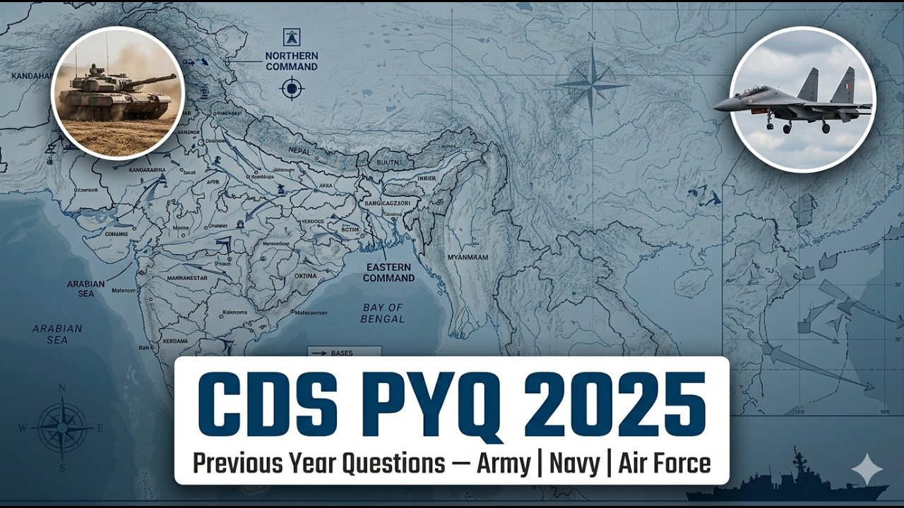 CDS PYQs 2025 | CDS Geography | CDS PYQs Geography. By Siddharth Singh