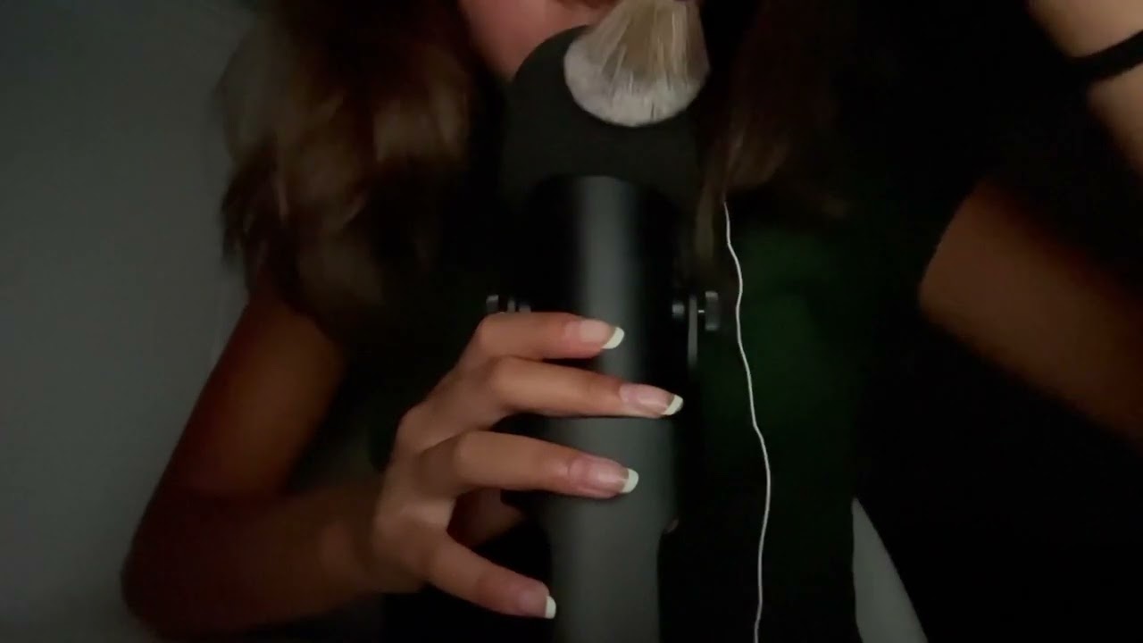 My first ASMR video - Mouth sounds, Lip Gloss application (sunshineasmr-123 reupload)