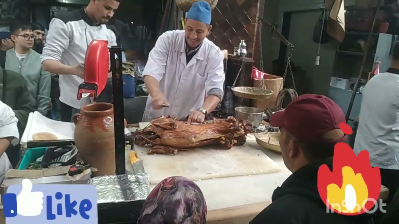الخروف الملكي المطبوخ بالفرن البلدي عند الحاج مصطفى #طباخ الملك#morocco
