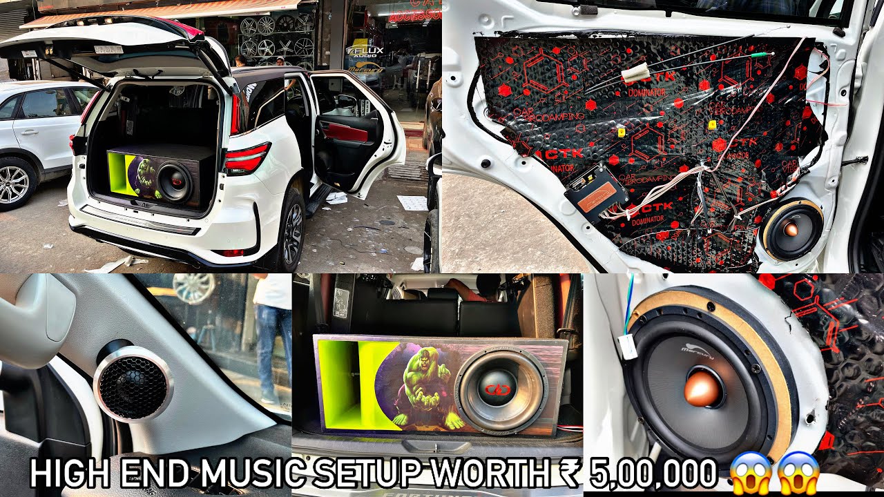 2021 Fortuner legender audio setup modified worth ₹ 5,00,000 | high end audio setup for cars
