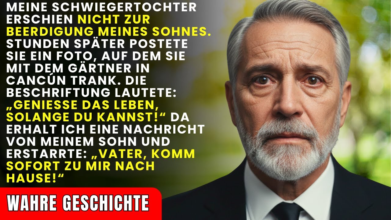 Meine Schwiegertochter erschien nicht zur Beerdigung meines Sohnes – Stunden später postete sie ein