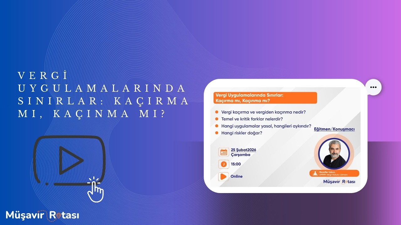 Vergi Uygulamalarında Sınırlar Kaçırma mı, Kaçınma mı?