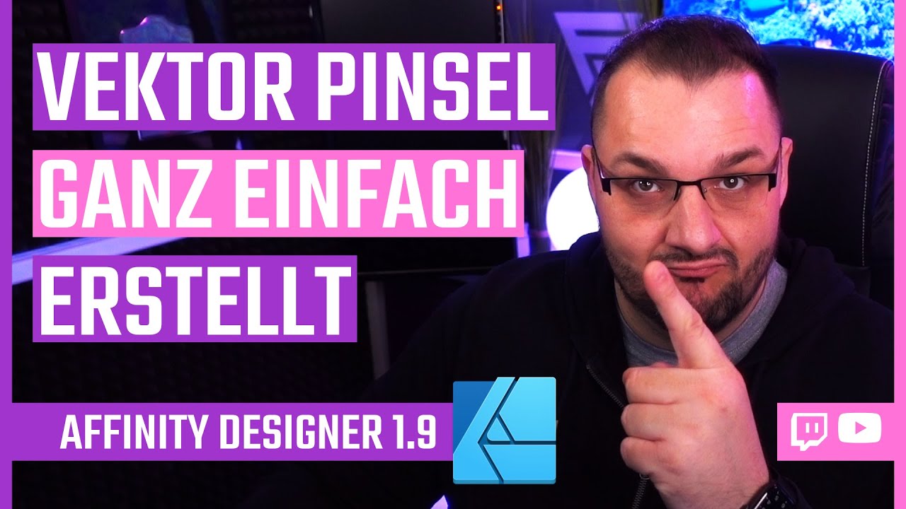 Affinity Designer 1.9 | Vektorpinsel erstellen kinderleicht 2021!