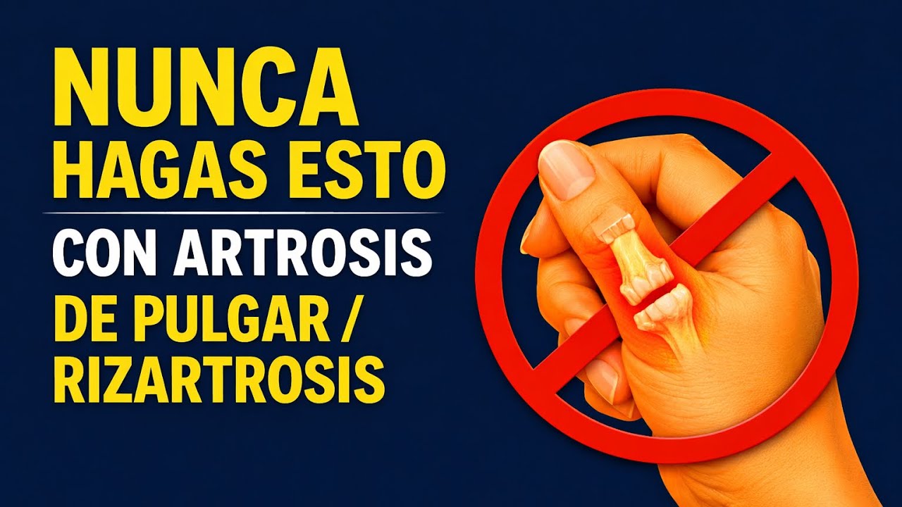 👍 No Cometas Estos 5 ERRORES Si Tienes ARTROSIS DE PULGAR o RIZARTROSIS