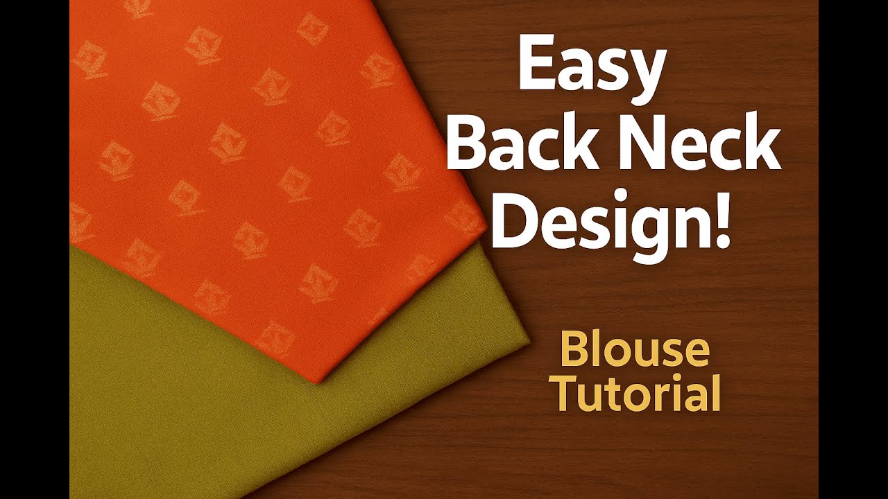 Trendy & Beautiful blouse back neck design |Tutorial for Beginners | Step-by-Step Sewing