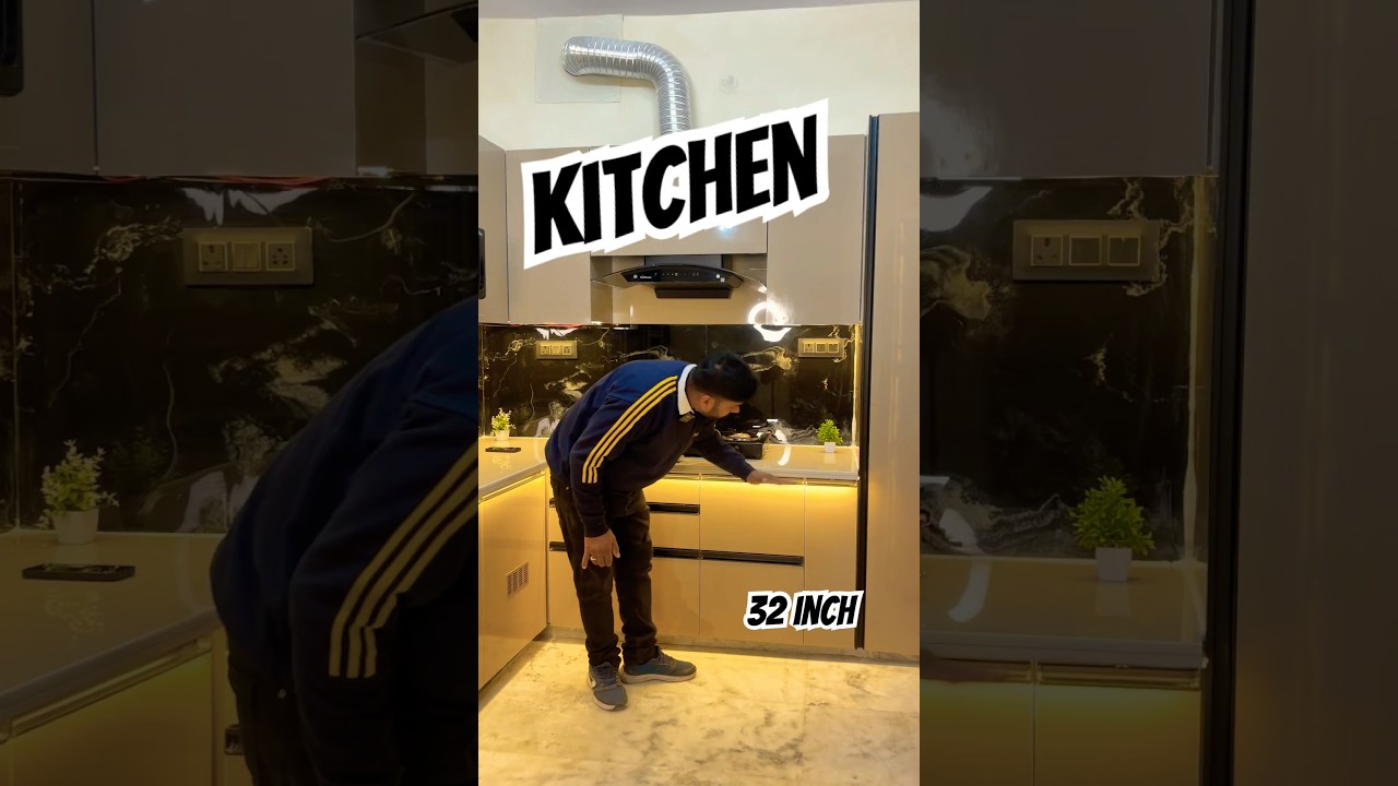 standard kitchen size in india in inch