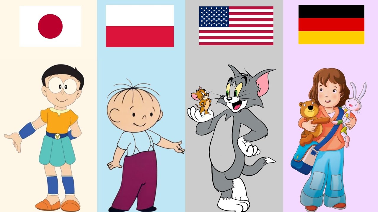 Cartoons From Different Countries  || Part 2 ||