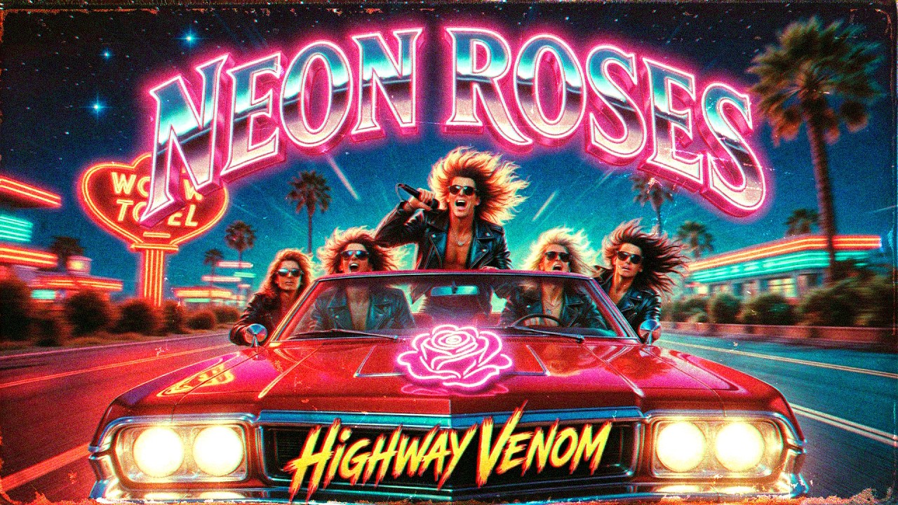 NEON ROSES | Highway Venom [FULL ALBUM] - Hard Rock