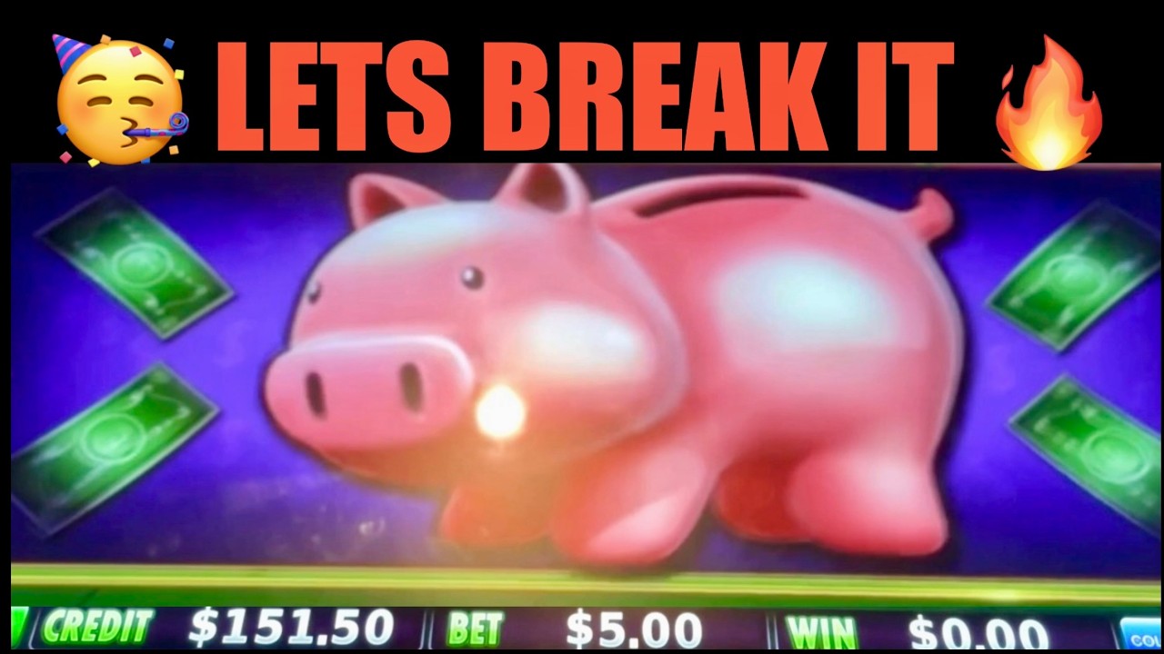 🥳 LETS BREAK IT 🔥 PIGGY SLOT MACHINE 🎰
