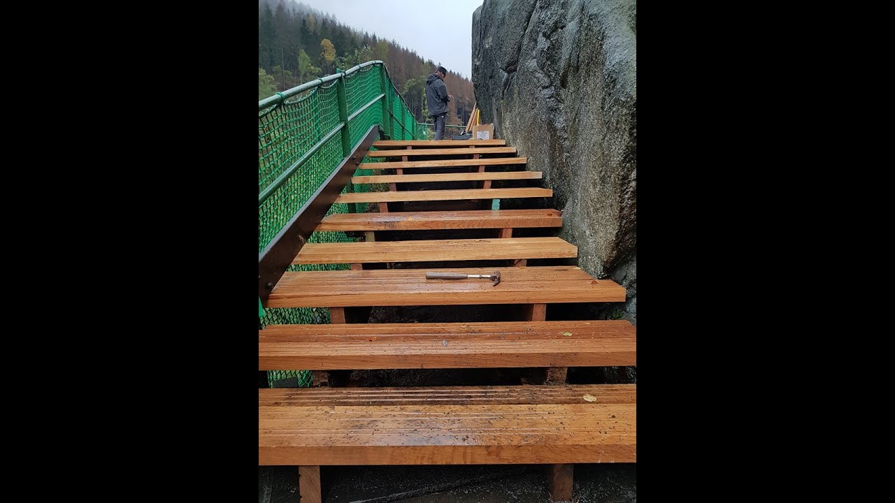 Okertal Adlerklippe Treppe und Umlauf Erneuerung.