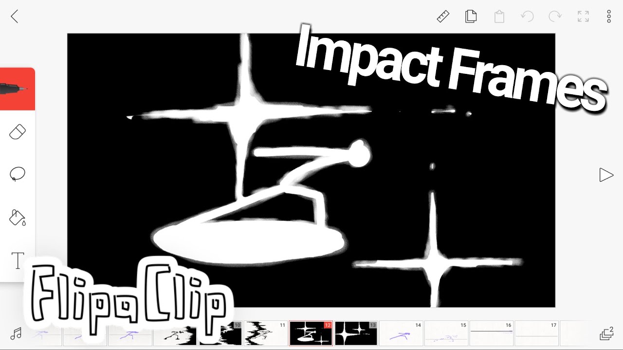 How to animate Impact Frames on FlipaClip