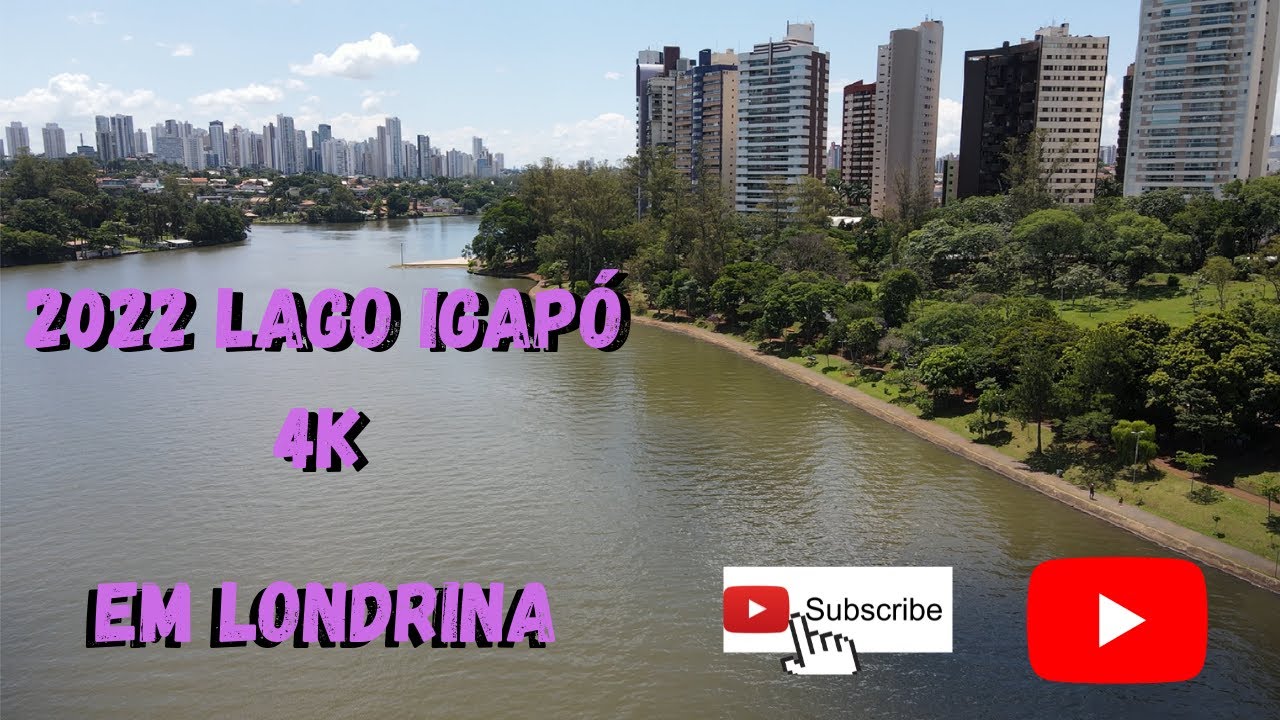 Lago Igapó em 4K UHD - Londrina - Paraná - Espetacular!