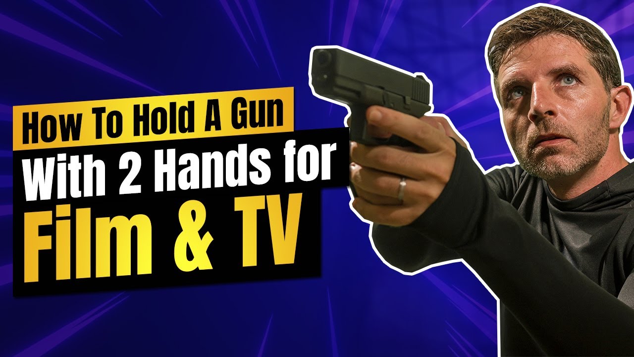 How To Hold A Handgun With 2 Hands For Film & TV Production | Beginners Film Students and fingers