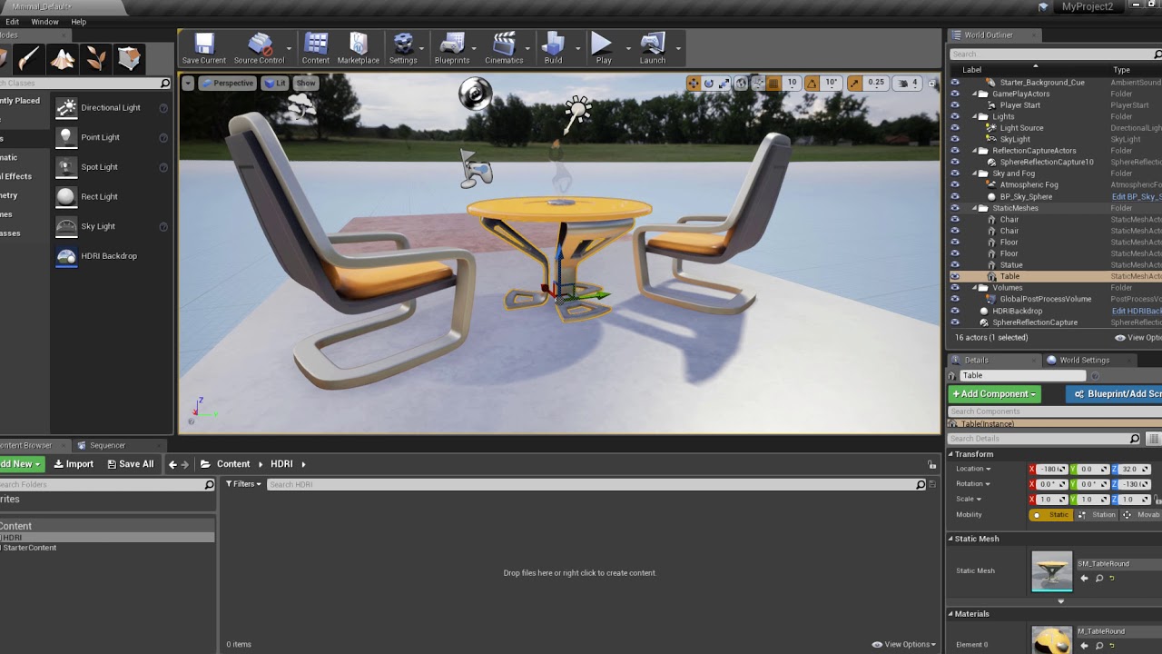UNREAL 4.23 - HDRI BACKDROP - NEW FEATURE