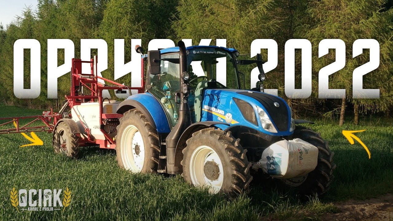 OPRYSKI PSZENICY 2022 O ZACHODZIE SŁOŃCA ✔ NEW HOLLAND T5.100 & OPRYSKIWACZ UNIA ✔ GR PIECZYKOLAN ✔