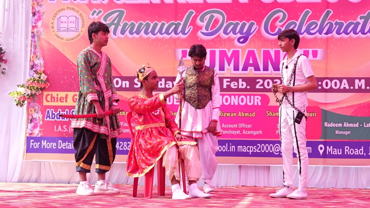 M A CENTRAL PUBLIC SCHOOL ANNUAL FUNCTION DRAMA NASIR & CHANGEZ