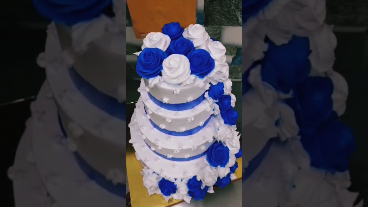Four tier cake with beautiful roses|birthday cake #birthday #amazingcake #cake