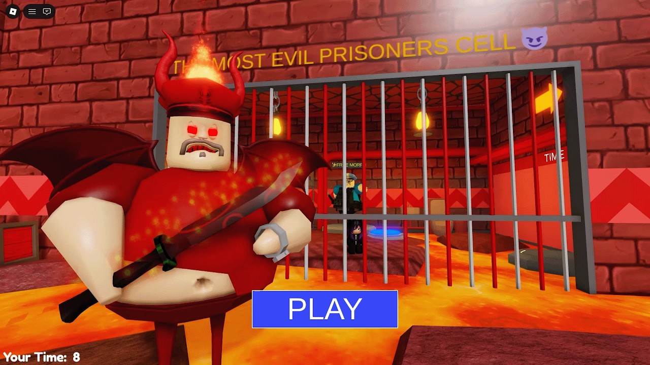 😈 DEVIL BARRY PRISON RUN  (obby) Full Walkthrough Roblox Gameplay 4k